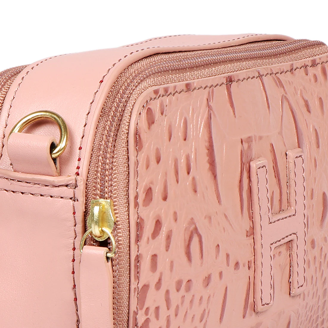 Panama 01 Pink Leather Crossbody - Image 5