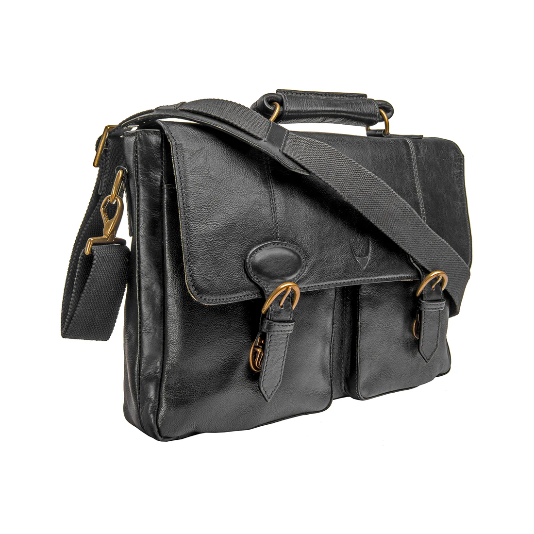 Parker 02 Black Leather Briefcase - Image 3