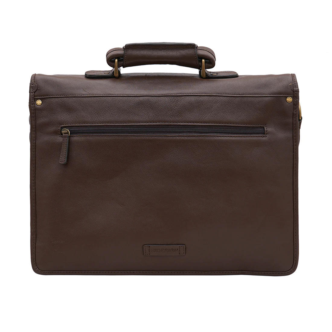 Parma Brown Leather Briefcase - Image 3