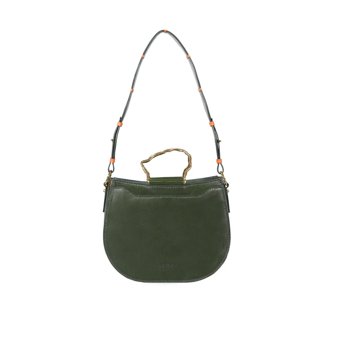 Parrot 01 Green Leather Shoulder Bag - Image 4