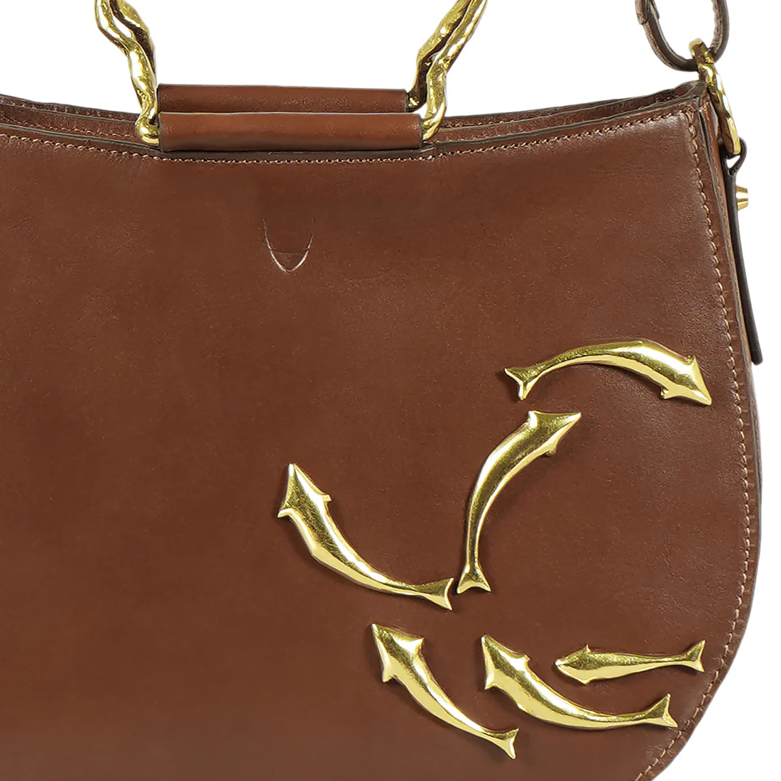 Parrot 01 Tan Leather Shoulder Bag - Image 5