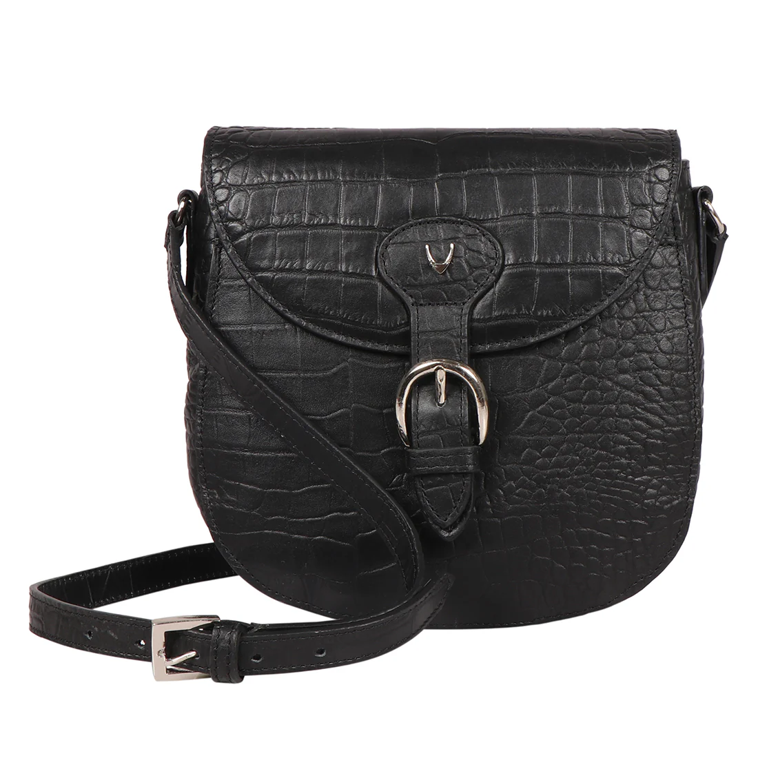 Paula 01 Black Leather Crossbody - Image 2