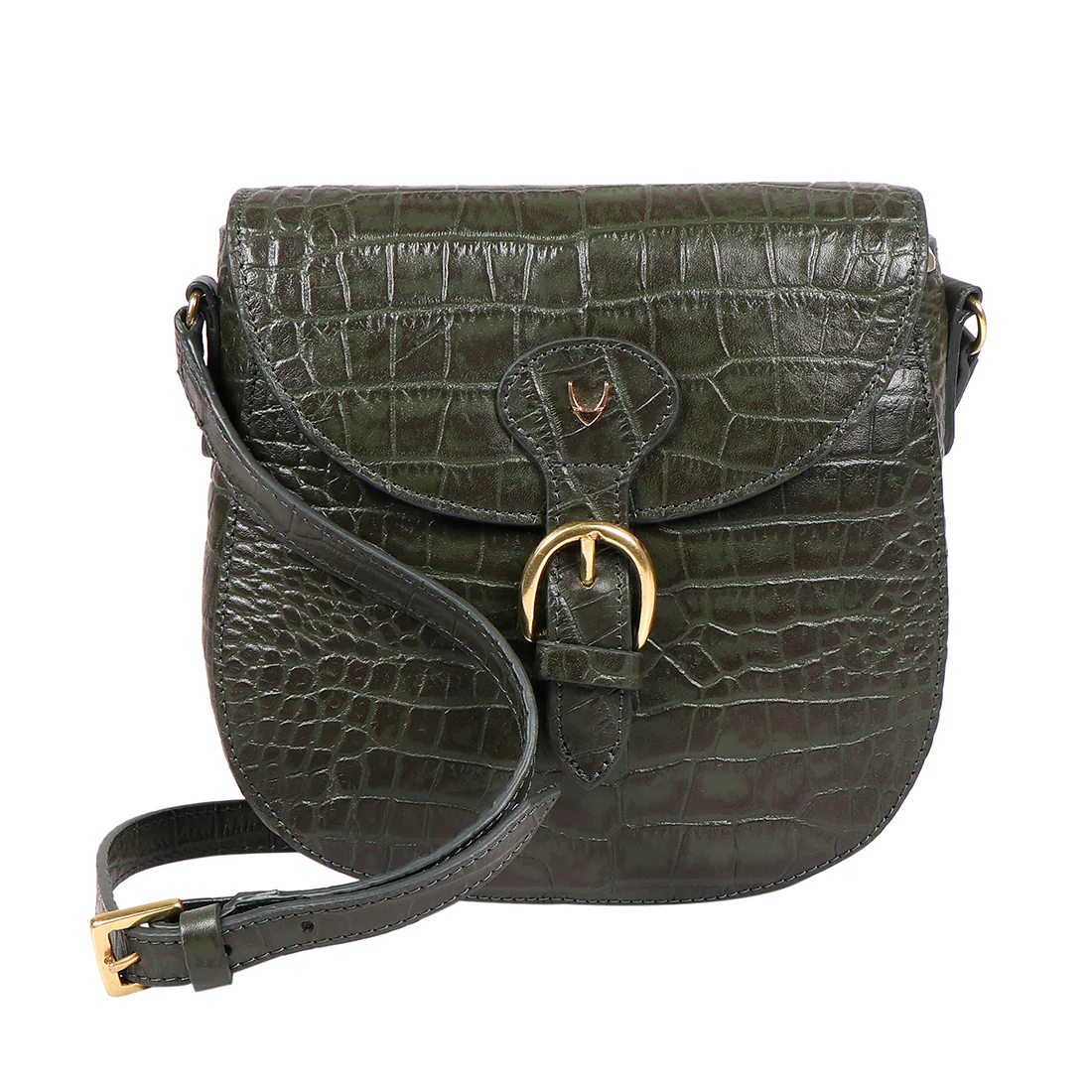 Paula 01 Green Leather Crossbody - Image 2