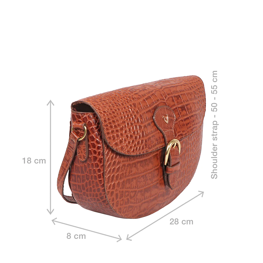 Paula 02 Tan Leather Crossbody - Image 3