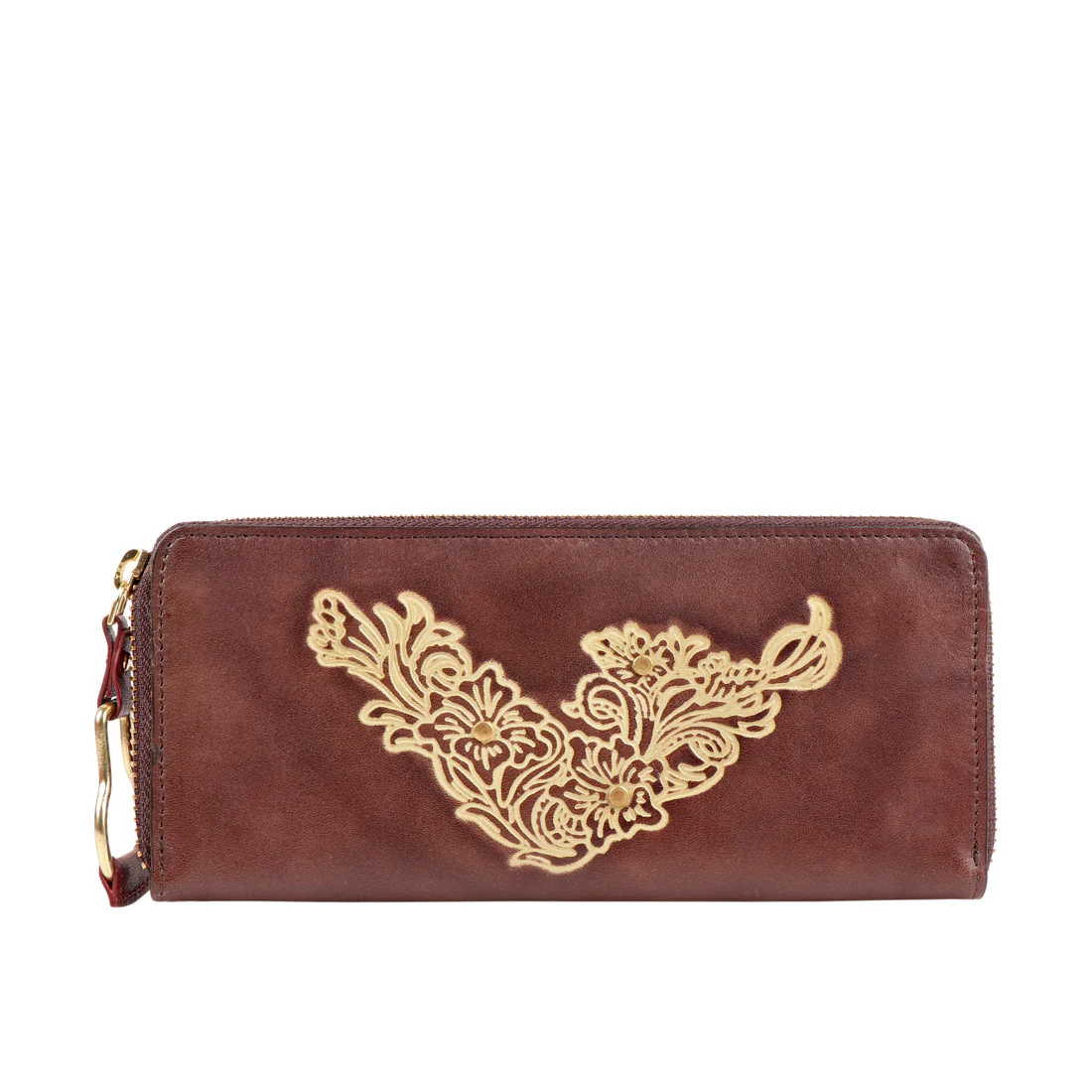 Pearl Hart W1 Brown Leather Zip Around Wallet - Image 2