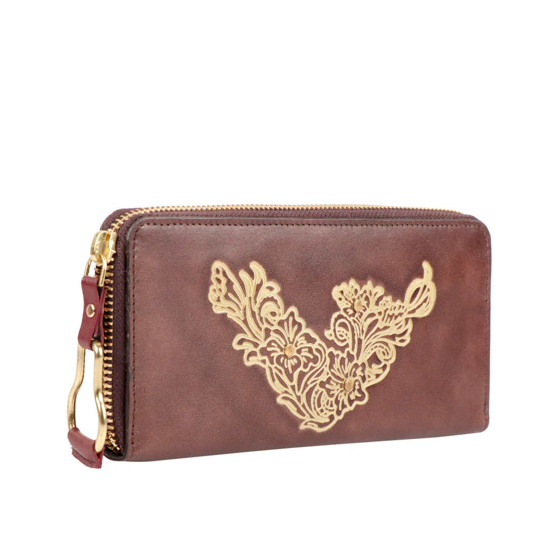 Pearl Hart W1 Brown Leather Zip Around Wallet - Image 3