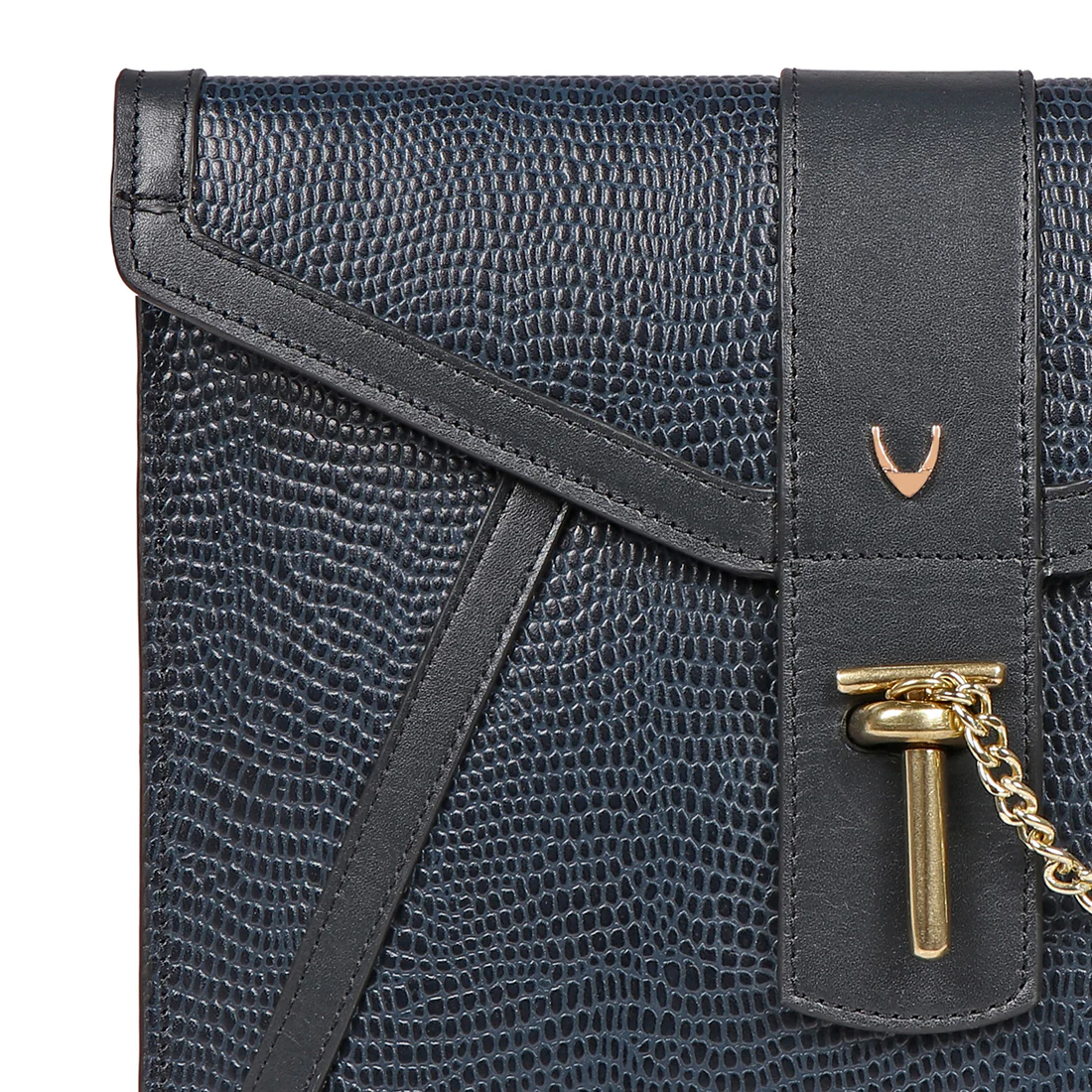 Peggy 04 Blue Leather Clutch - Image 5