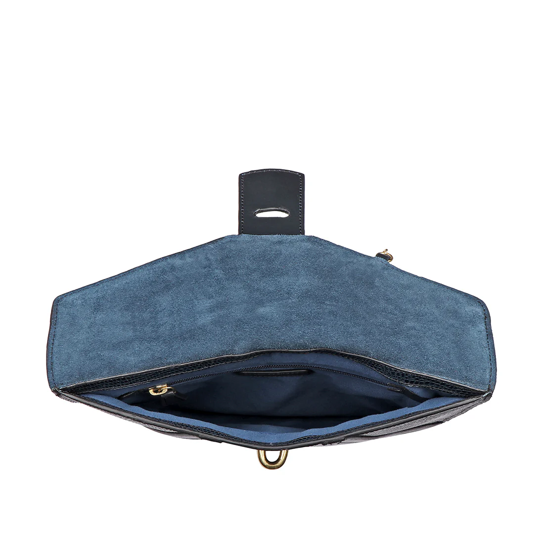 Peggy 04 Blue Leather Clutch - Image 6