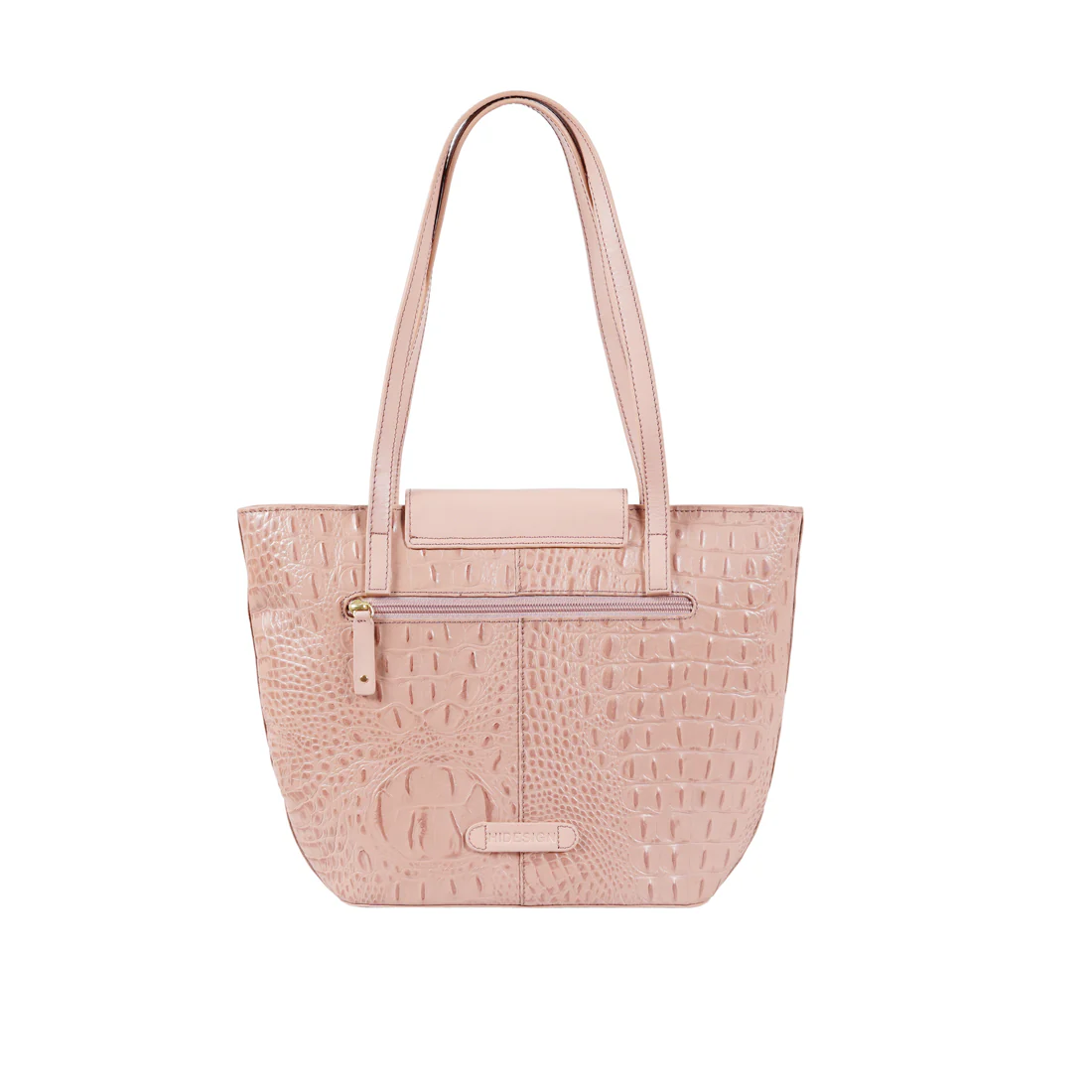 Peru 03 Pink Leather Tote Bag - Image 3