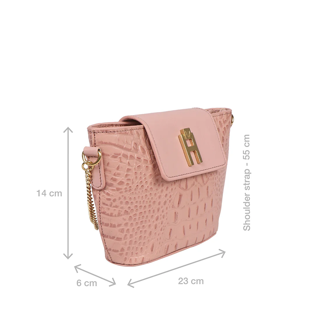 Peru 04 Pink Leather Sling Bag - Image 3