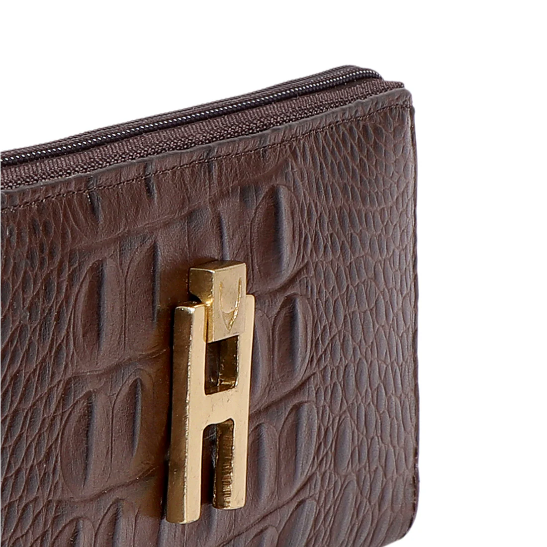 Peru W1 Brown Leather Zip Around Wallet - Image 6