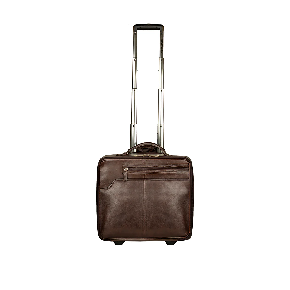 Phaeton 02 Brown Leather Trolley Bag - Image 2