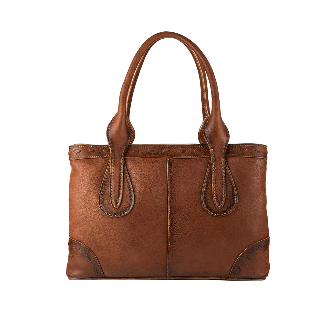 Pheme 02 Tan Leather Tote Bag - Image 3