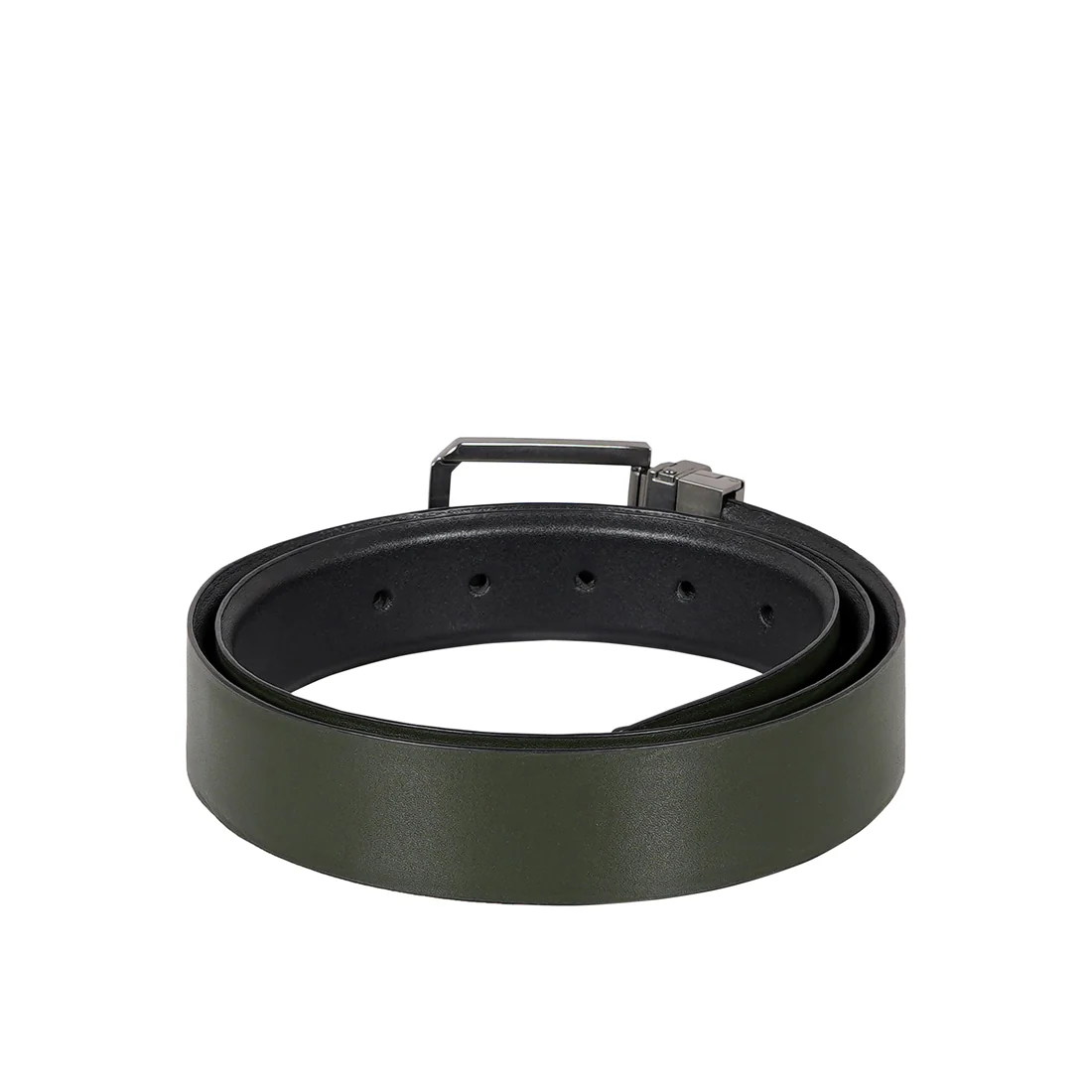 Pique Adison Men's Black Reversible Leather Belt - Image 6
