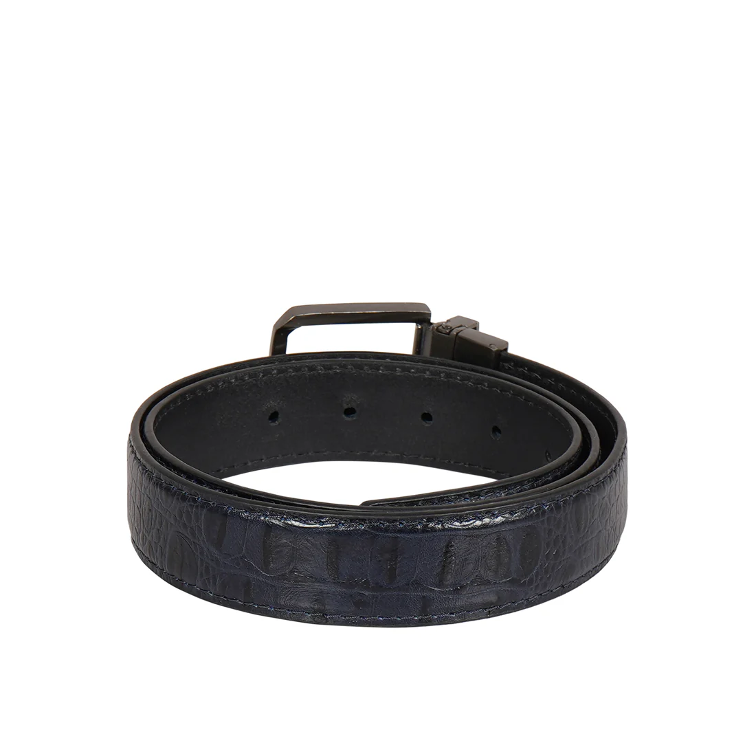 Pique Dario Men's Blue Reversible Leather Belt - Image 2