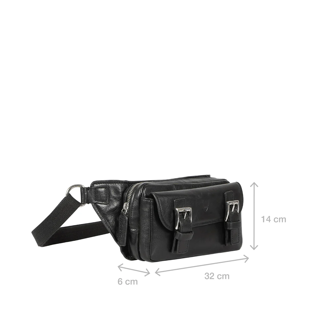 Pisco 01 Black Leather Crossbody - Image 4
