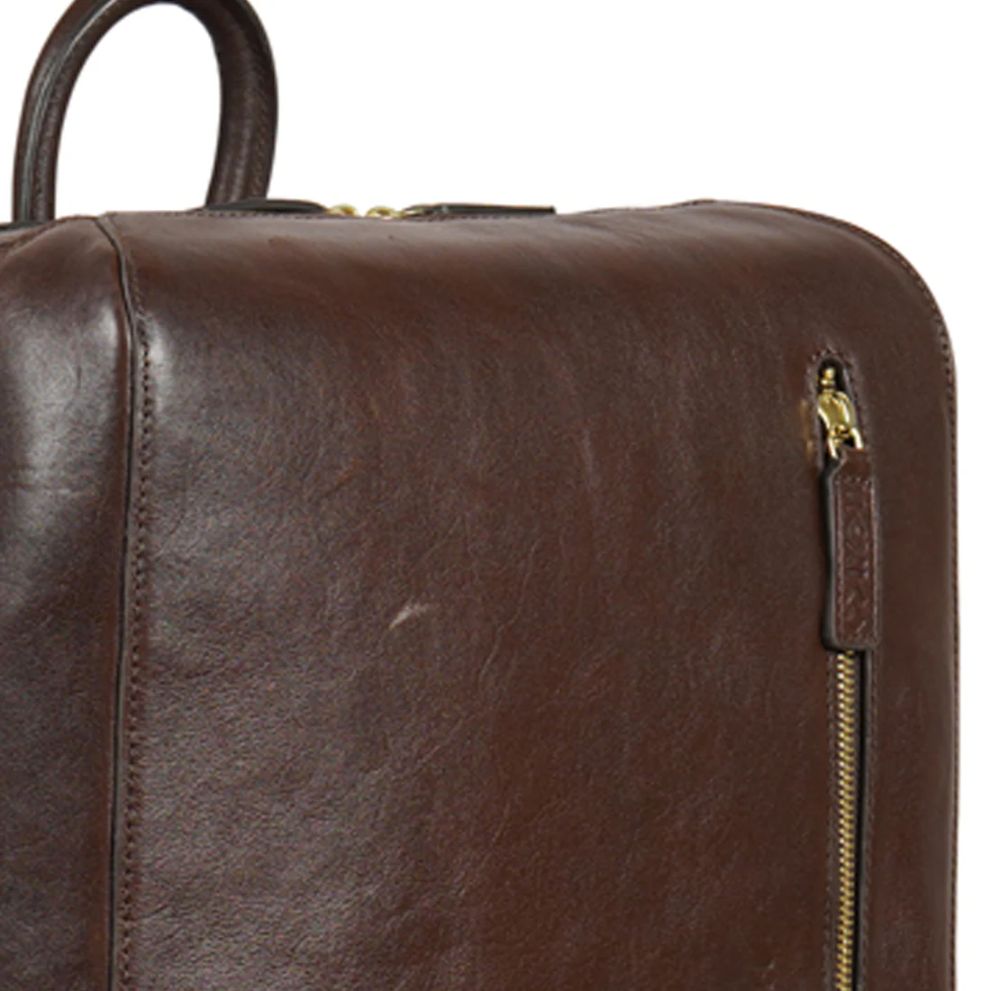 Pisco 02 Brown Leather  Backpack - Image 7