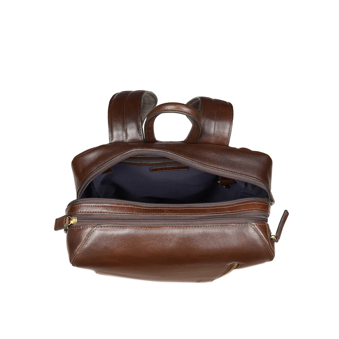 Pisco 02 Brown Leather  Backpack - Image 9