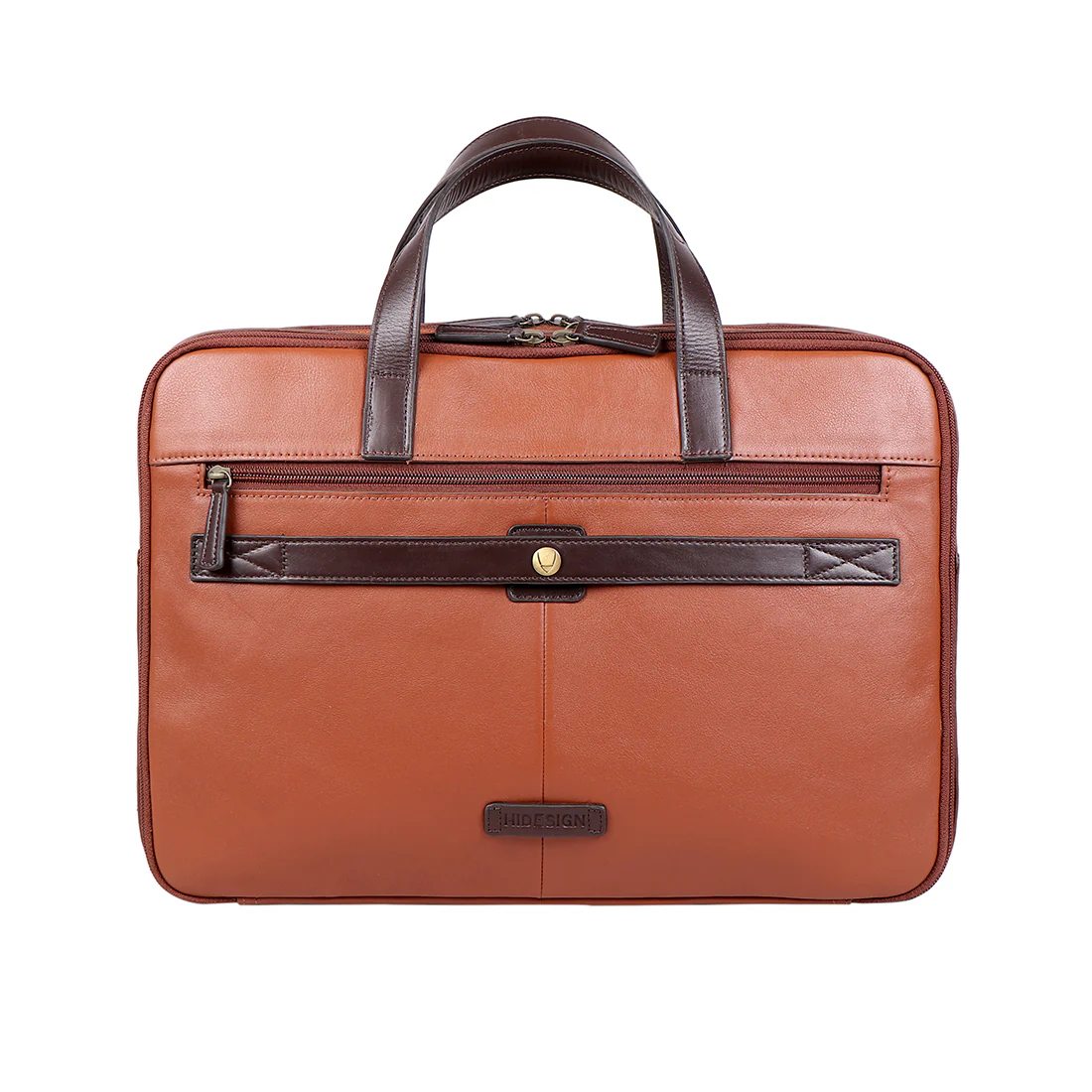 Portobello 02 Tan Leather Briefcase - Image 4