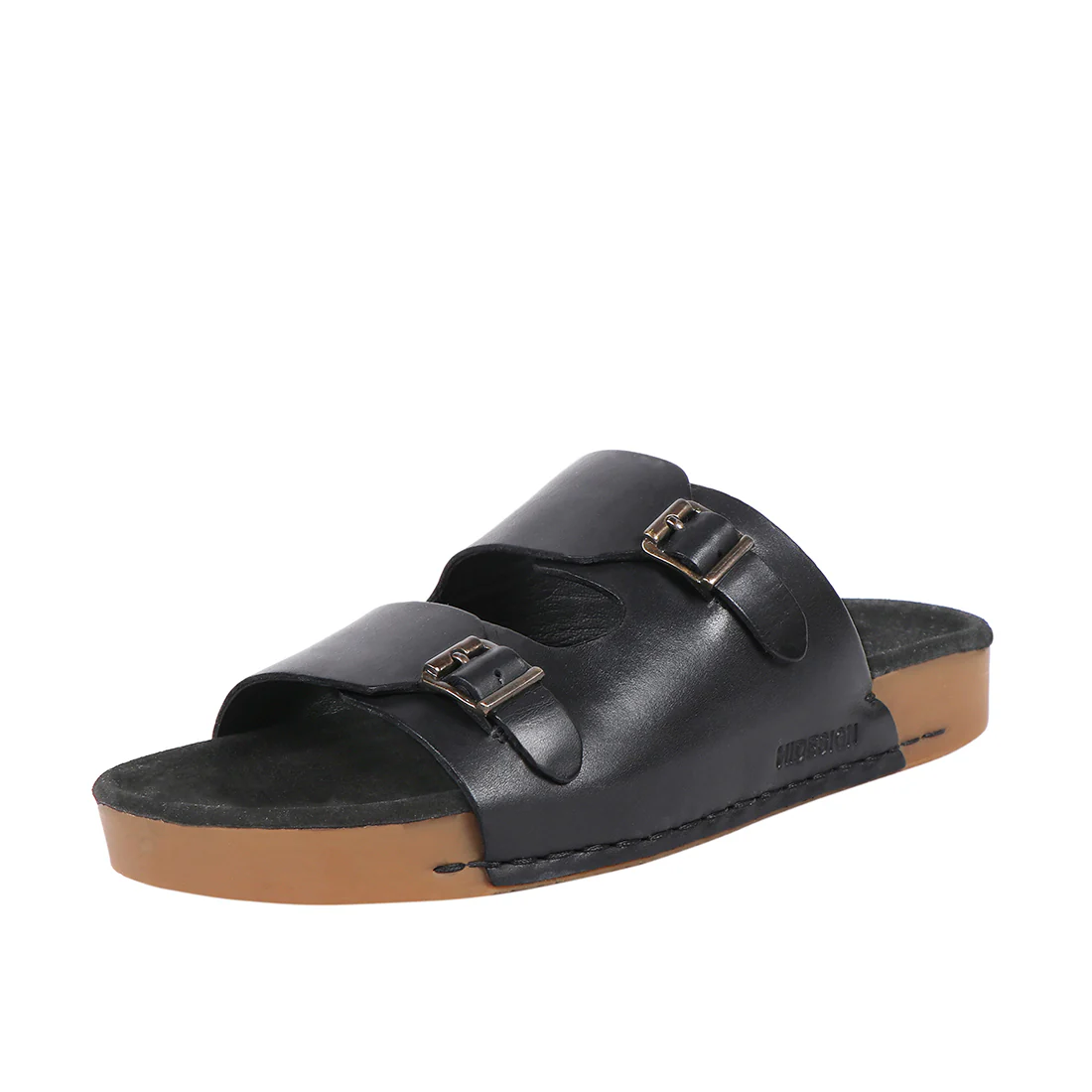 Puerto Rico Women's Black Leather Sandals
