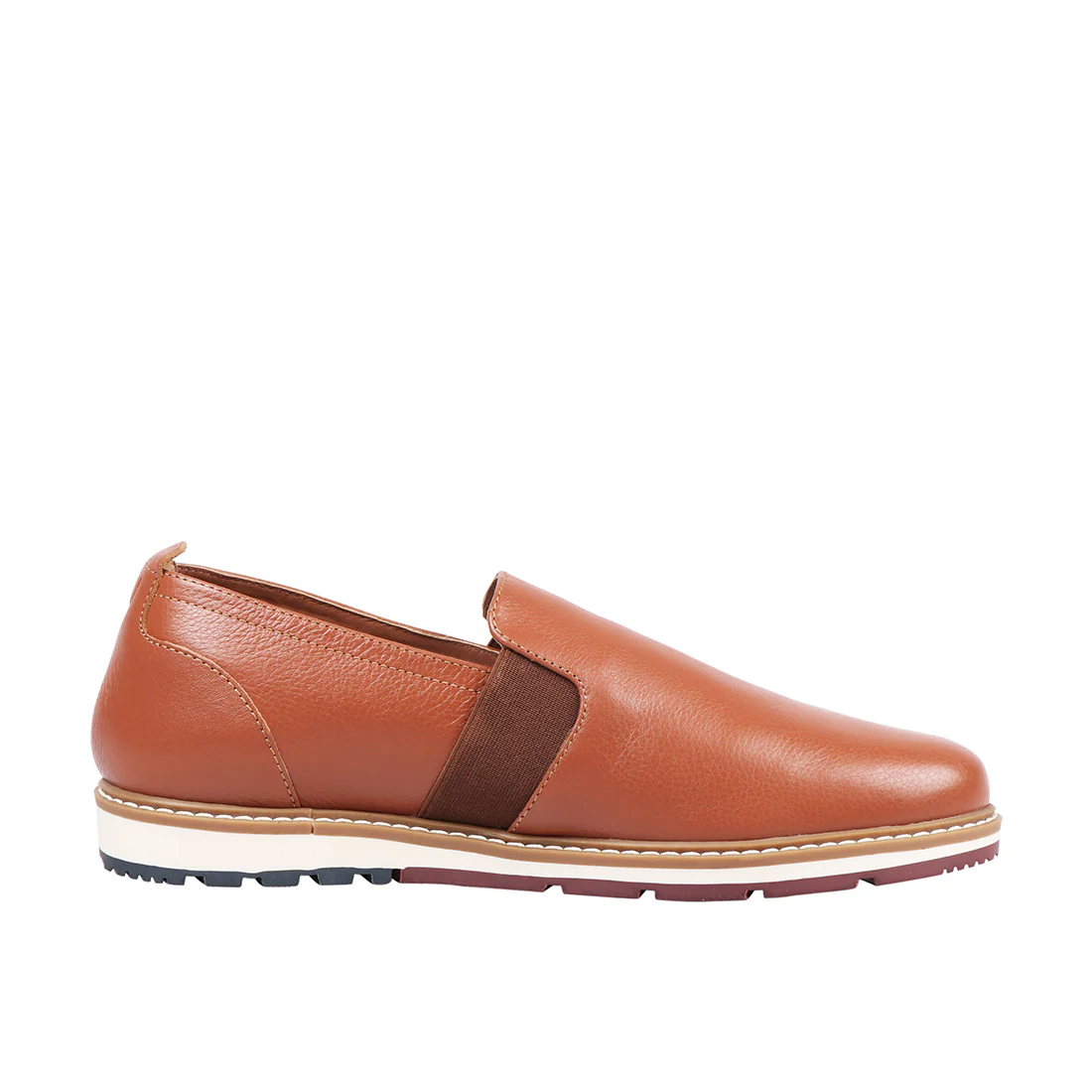 Quebec Men's Tan Leather Slip On - Image 3