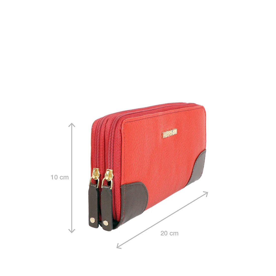Redwood W2 Red Leather Double Zip Around Wallet - Image 7