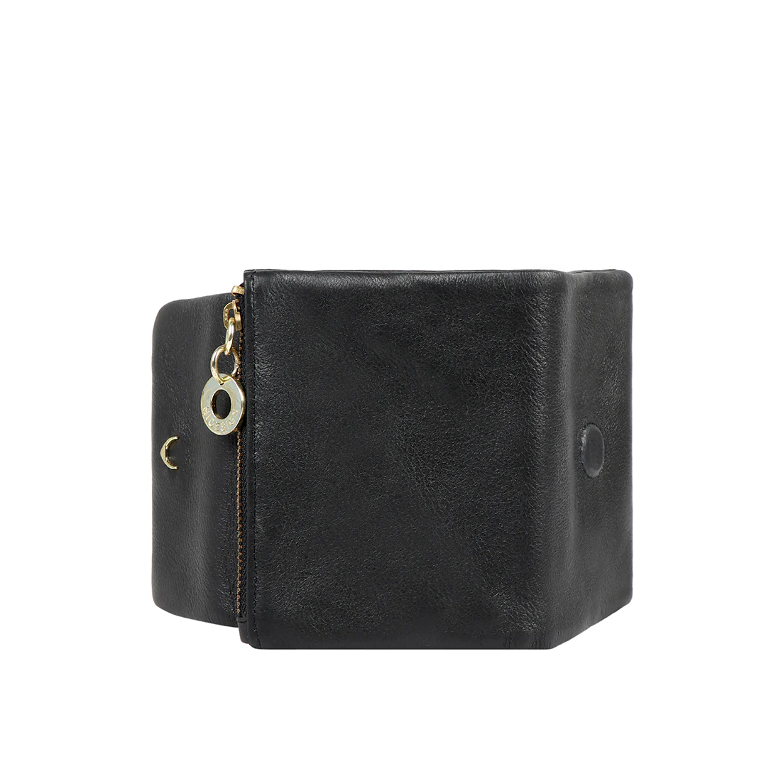 Rennes Black Leather Trifold Wallet - Image 5