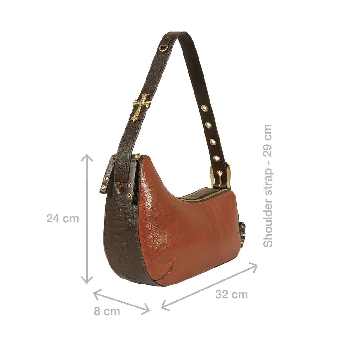 Rin Rin - 02 Brown Leather Shoulder Bag - Image 3