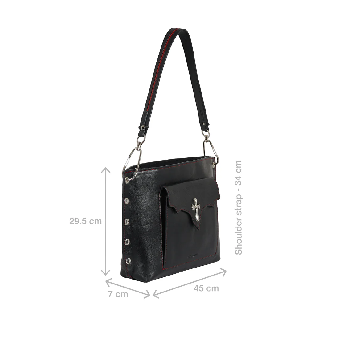 Rin Rin - 03 Black Leather Tote Bag - Image 3