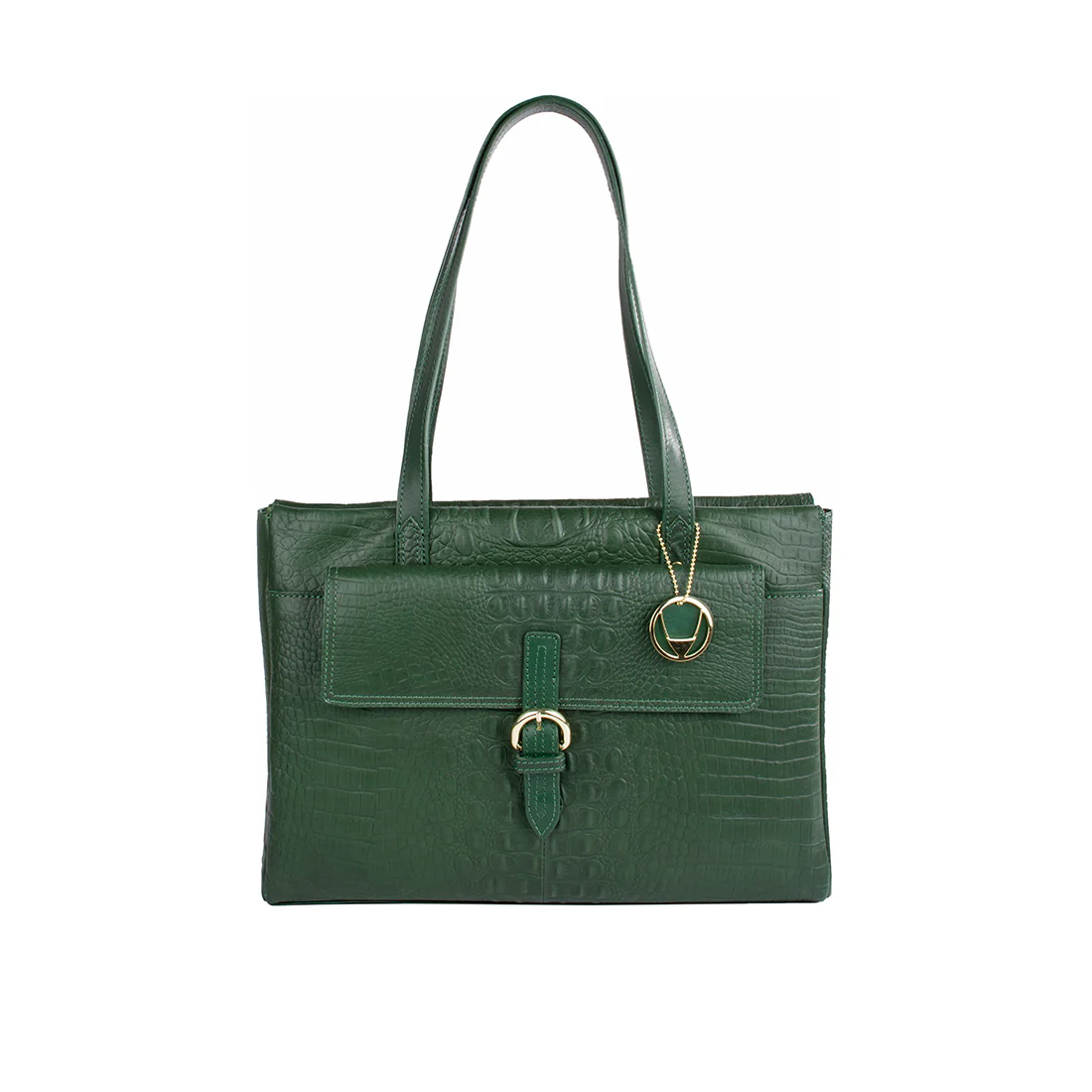 Rizzo 02 Green Leather Tote Bag