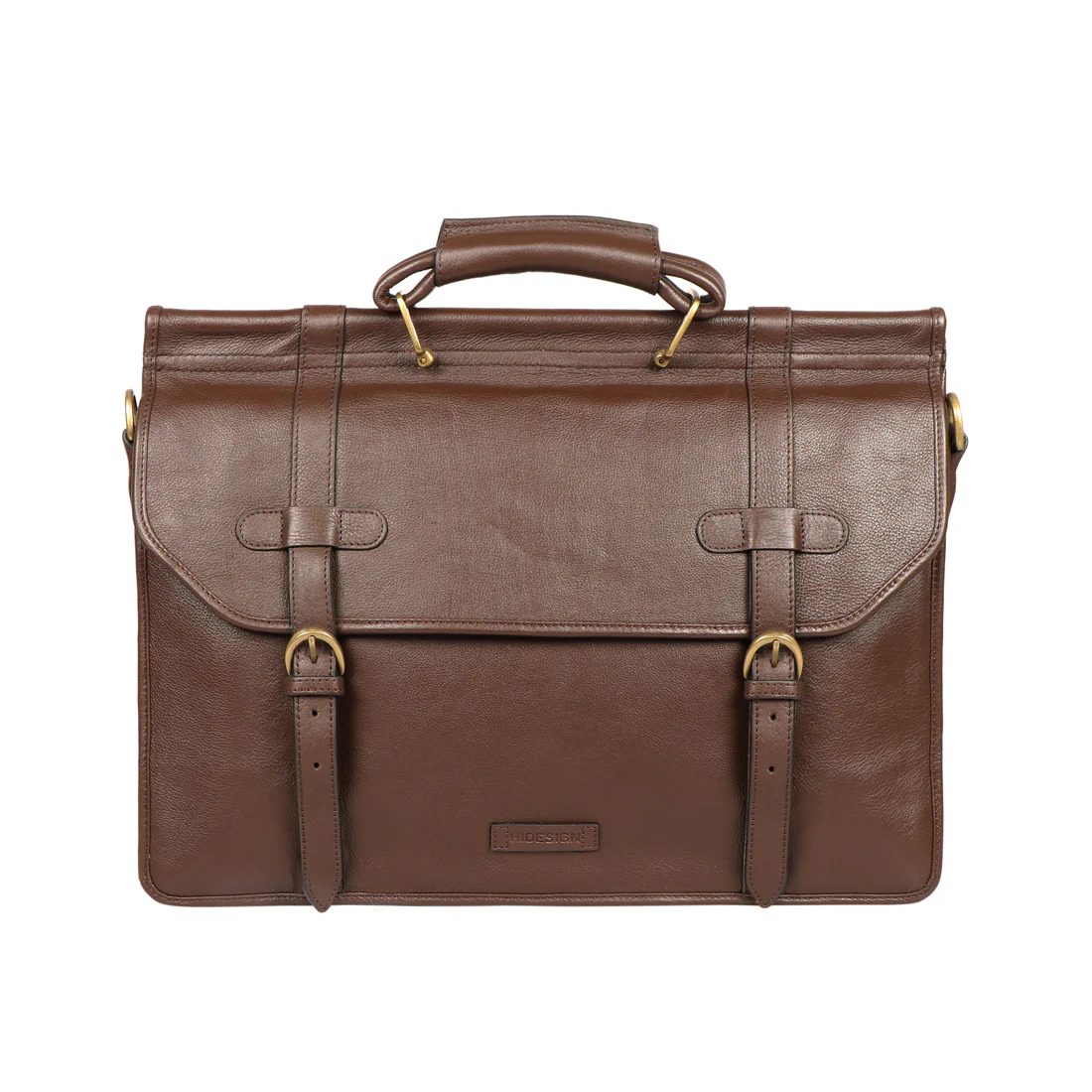 Roma Brown Leather  Briefcase - Image 3