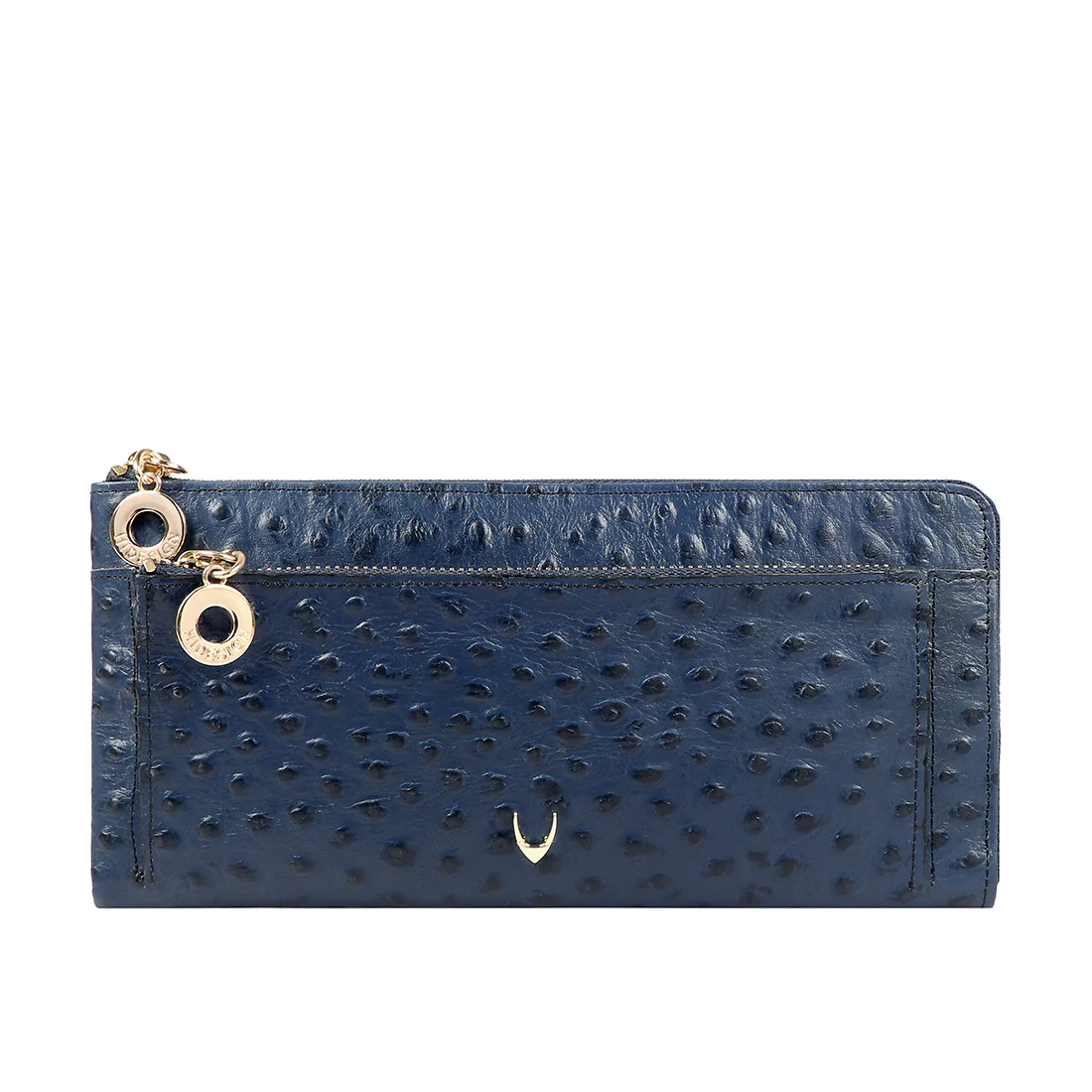 Romance W1  Blue Leather Zip Around Wallet