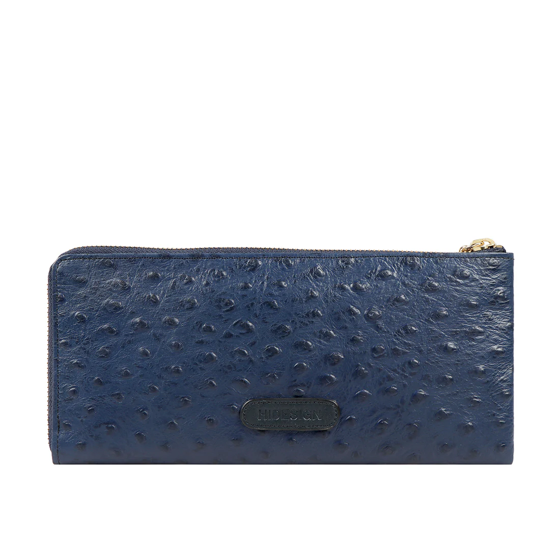 Romance W1  Blue Leather Zip Around Wallet - Image 3