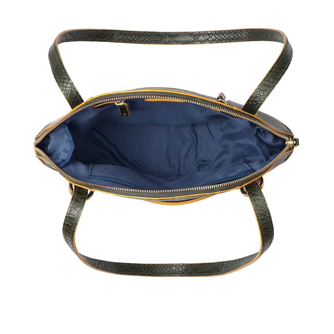 Rosa 01 Green Leather Shoulder Bag - Image 5