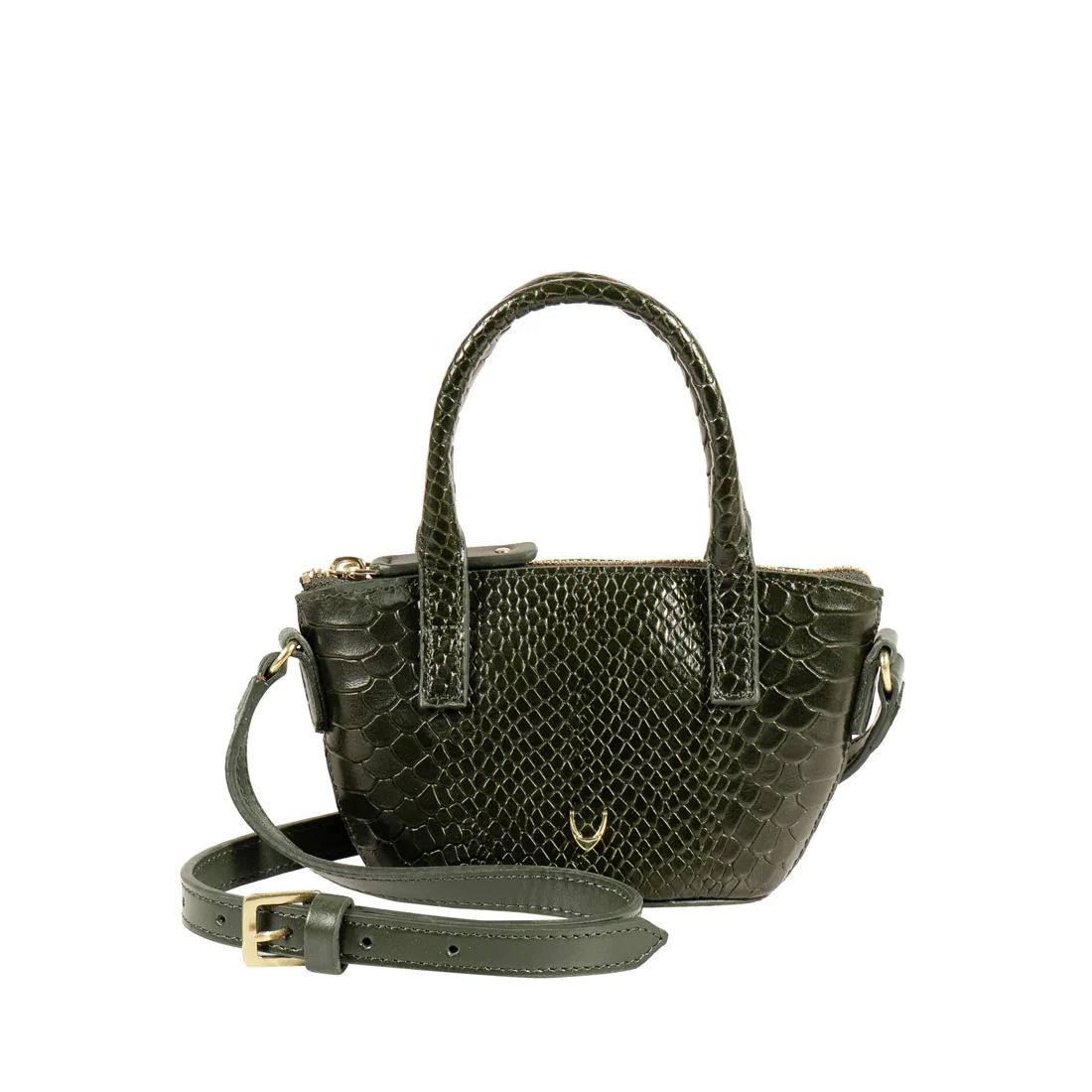 Rosario 01 Green Leather Crossbody - Image 3