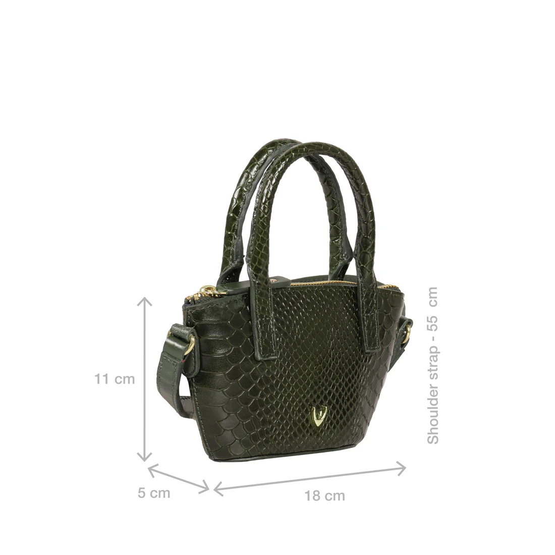 Rosario 01 Green Leather Crossbody - Image 4