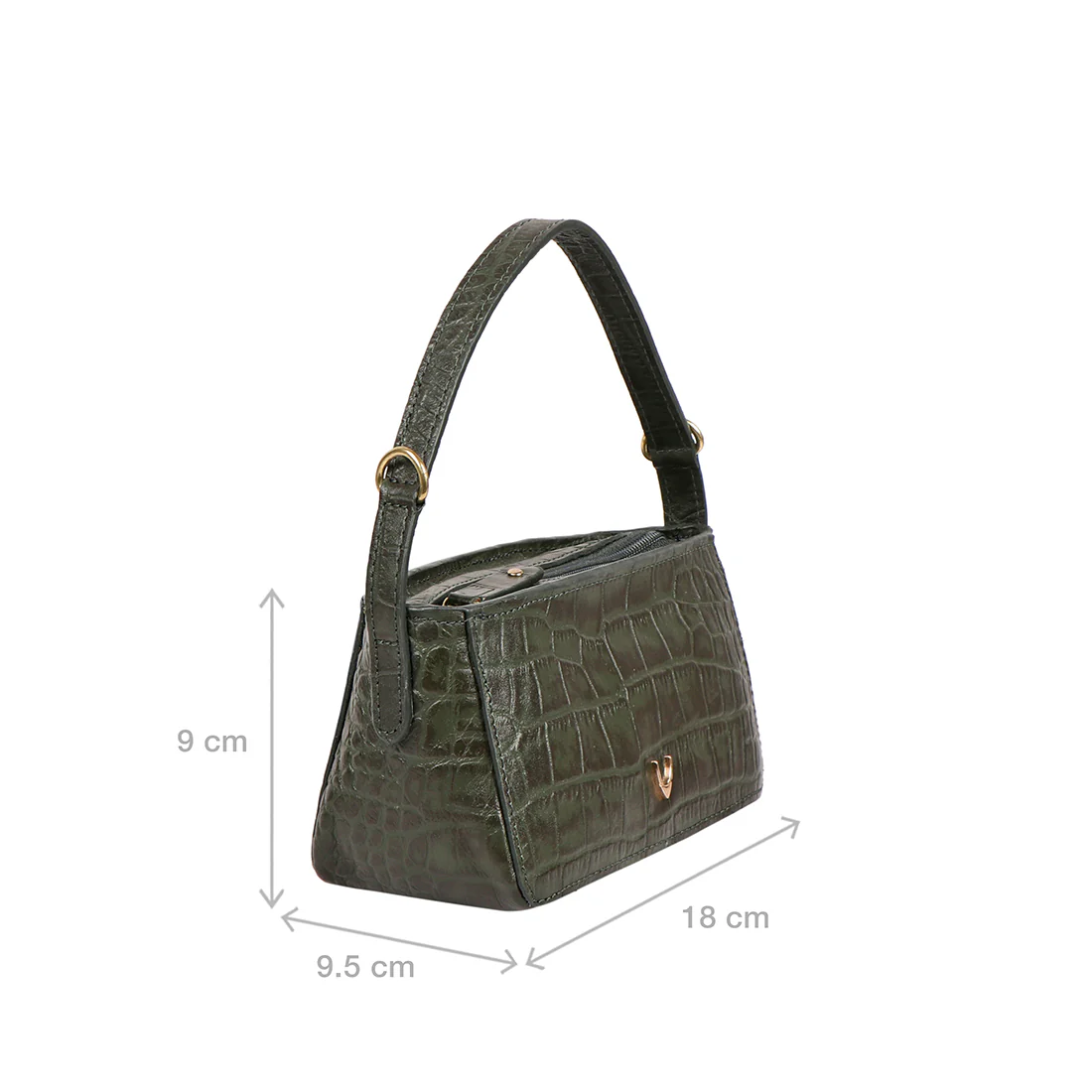 Rosario 06 Green Leather Crossbody - Image 2