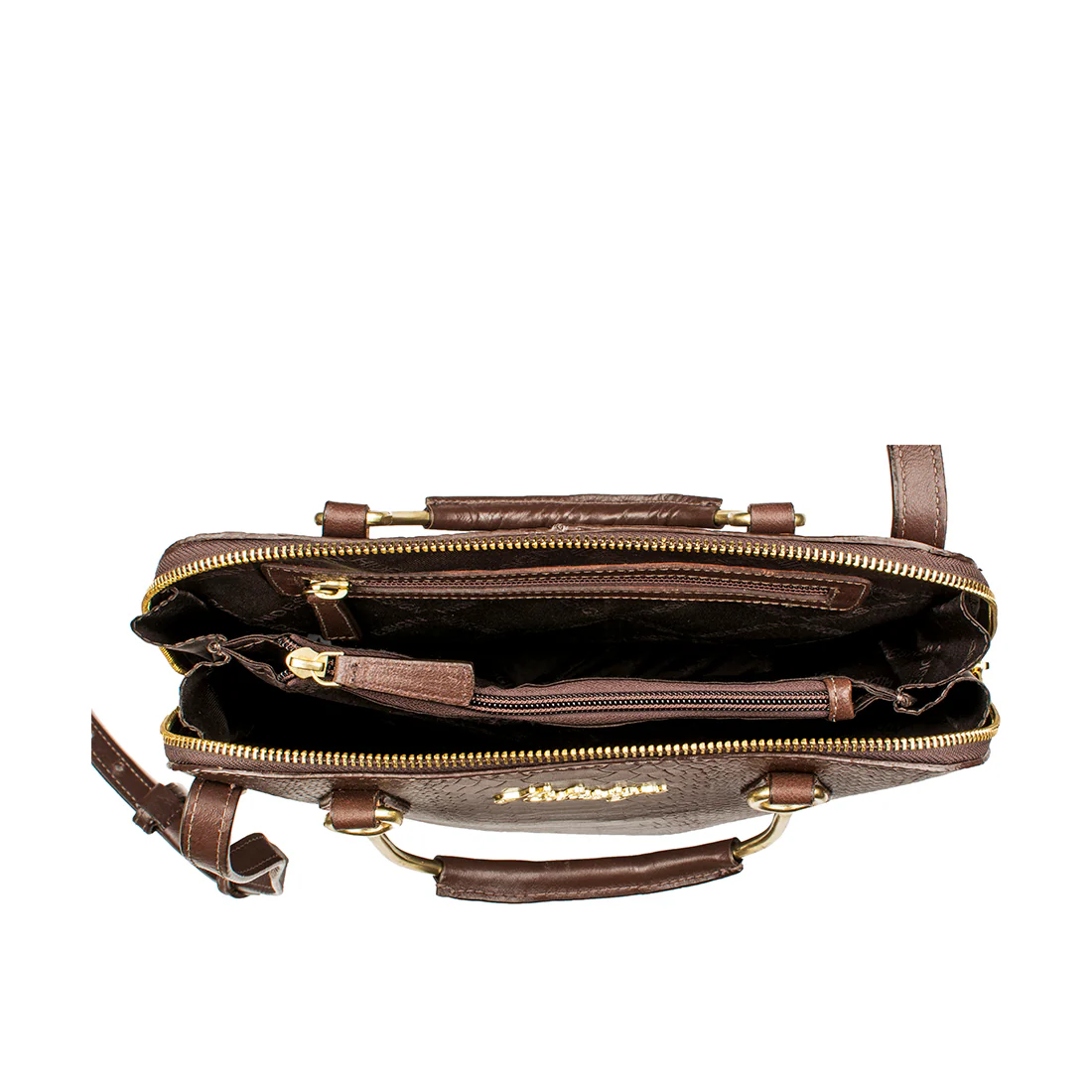 Royale 02 Brown Leather Satchel - Image 5