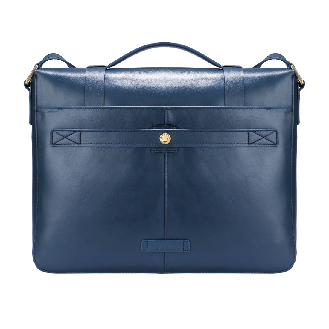 Russell 01 Blue Leather Briefcase - Image 3