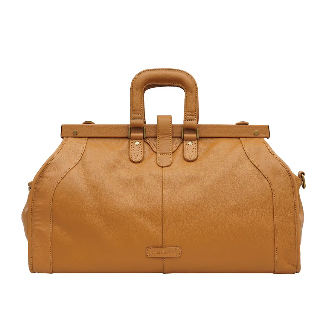 Safari Honey Leather Duffle Bag - Image 4