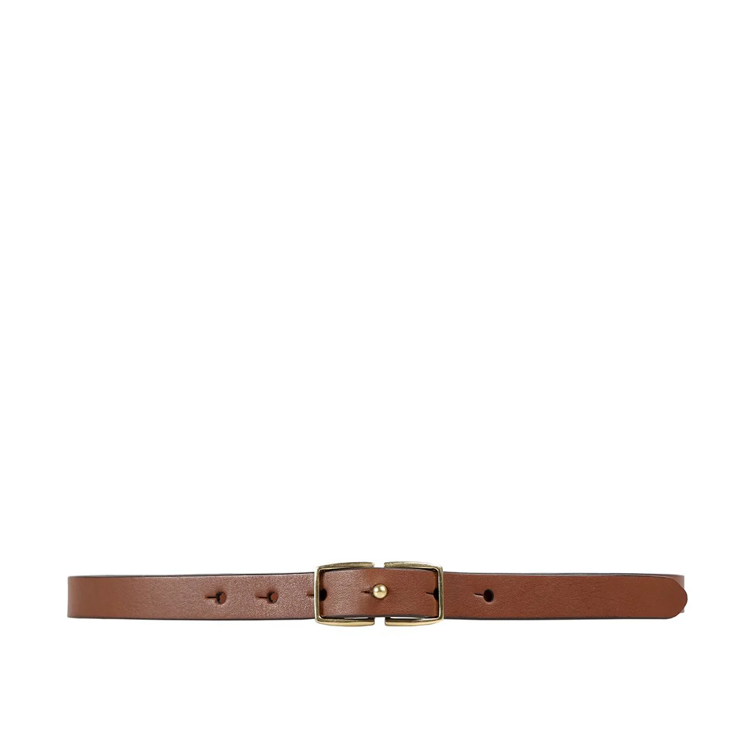 Saki Women's Tan Non Reversible Leather Belt - Image 2