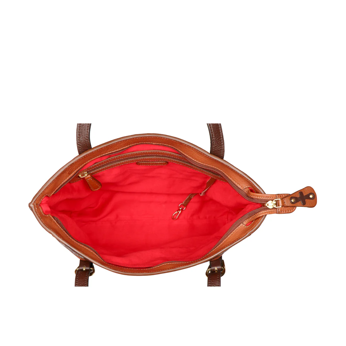 Sally Scull 01 Tan Leather Tote Bag - Image 5