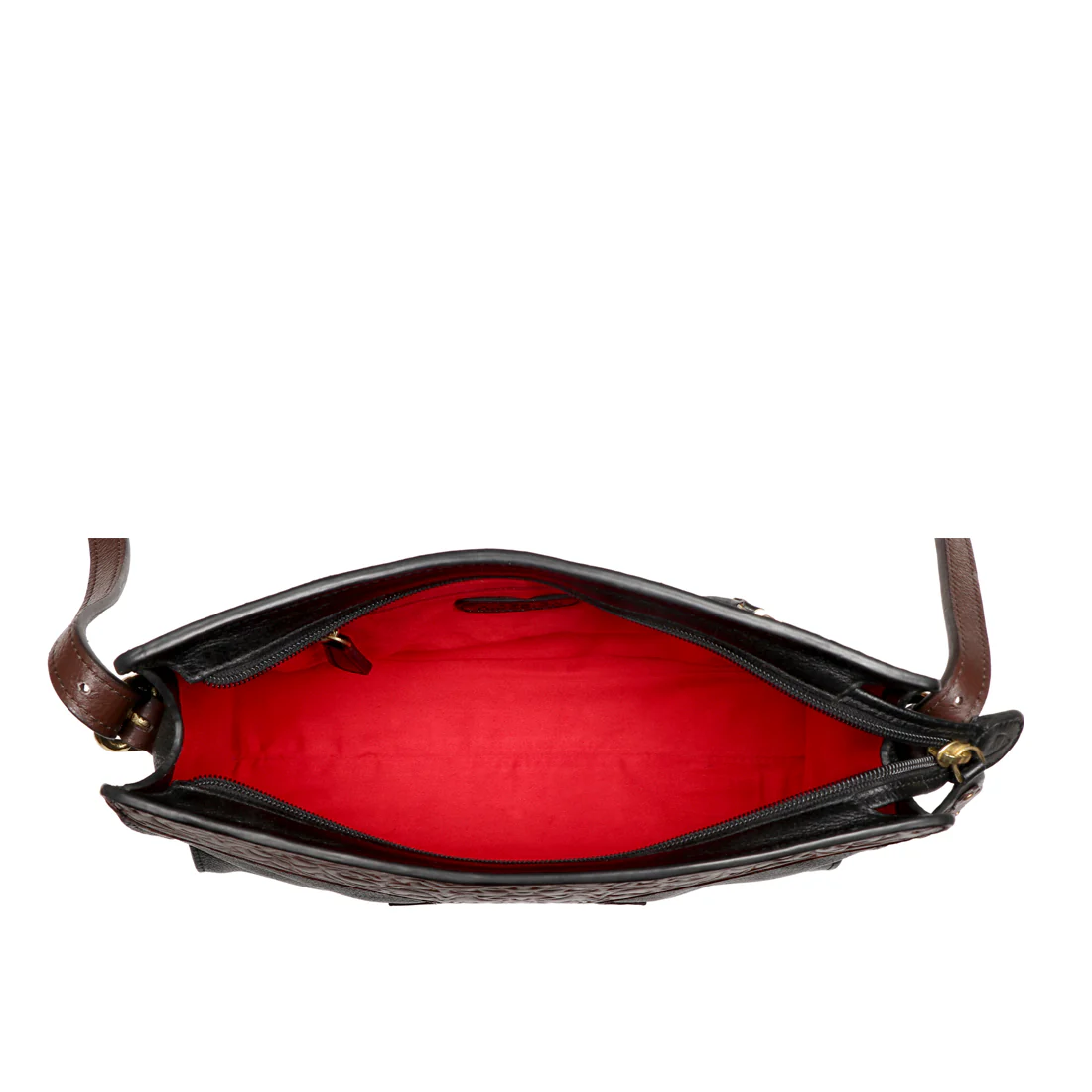 Sally Scull 02 Black Leather Sling Bag - Image 5