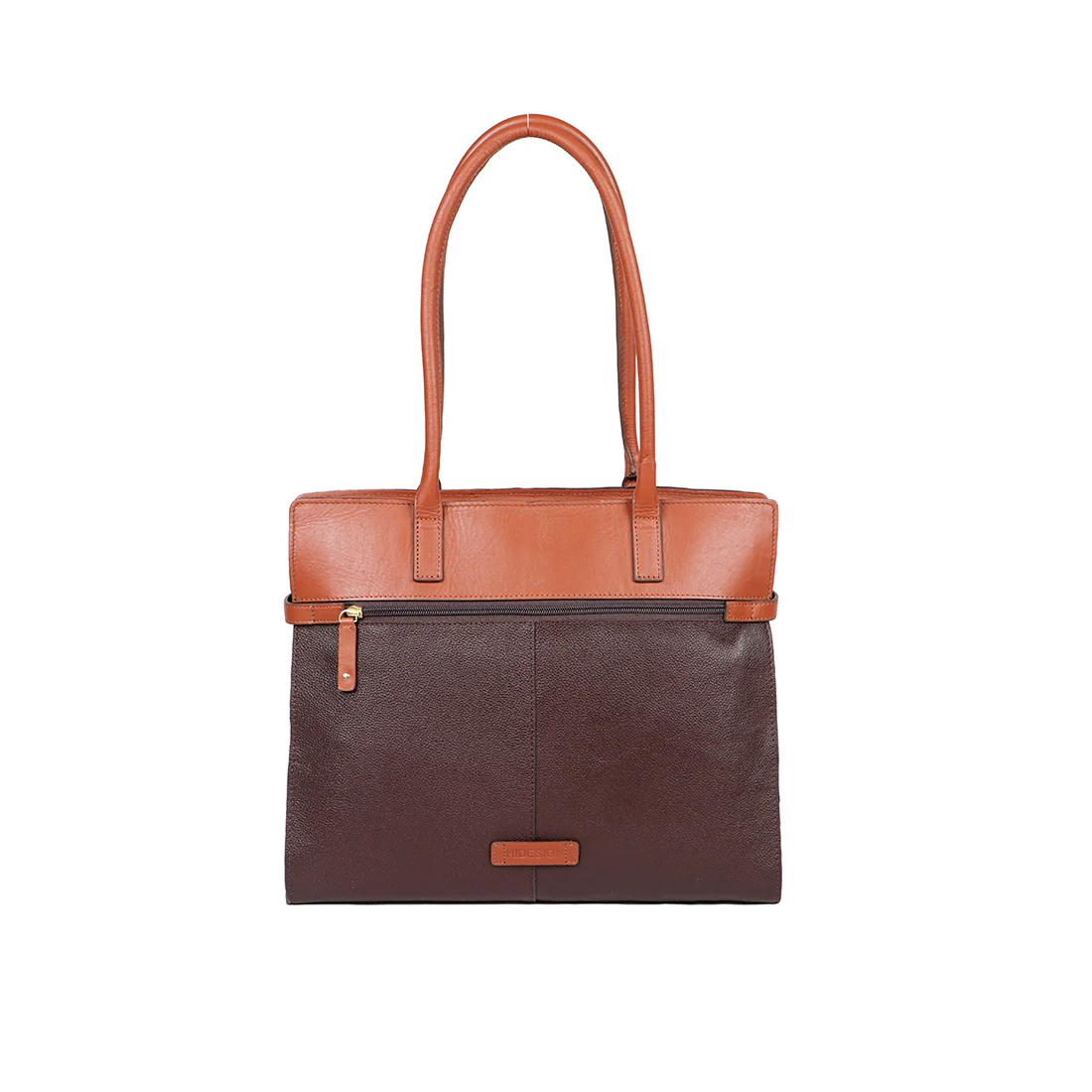 Salta 01 Brown Leather Tote Bag - Image 4