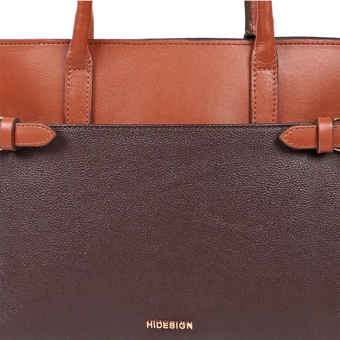 Salta 02 Brown Leather Tote Bag - Image 5