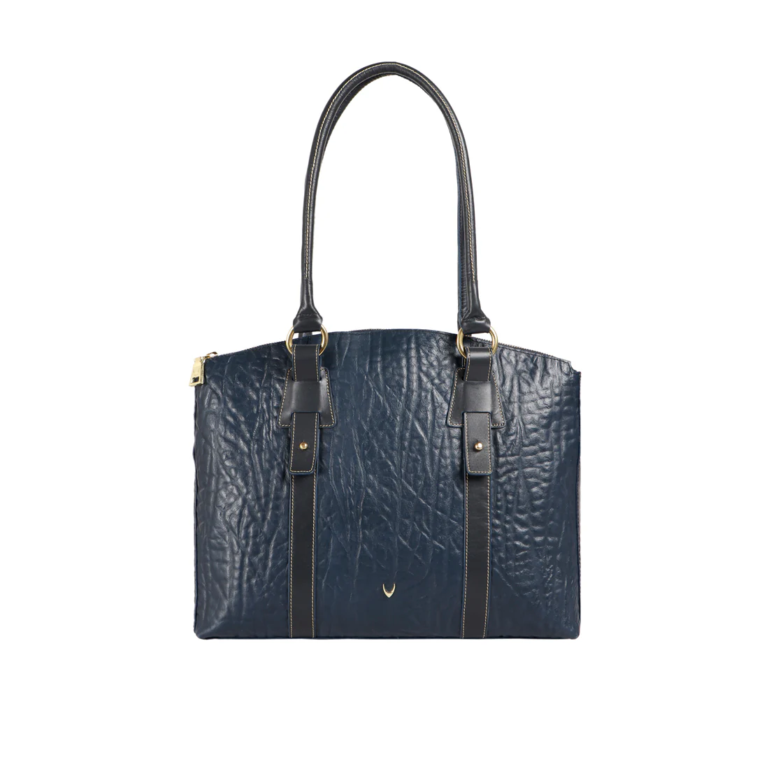 Samurai 01 Blue Leather Tote Bag
