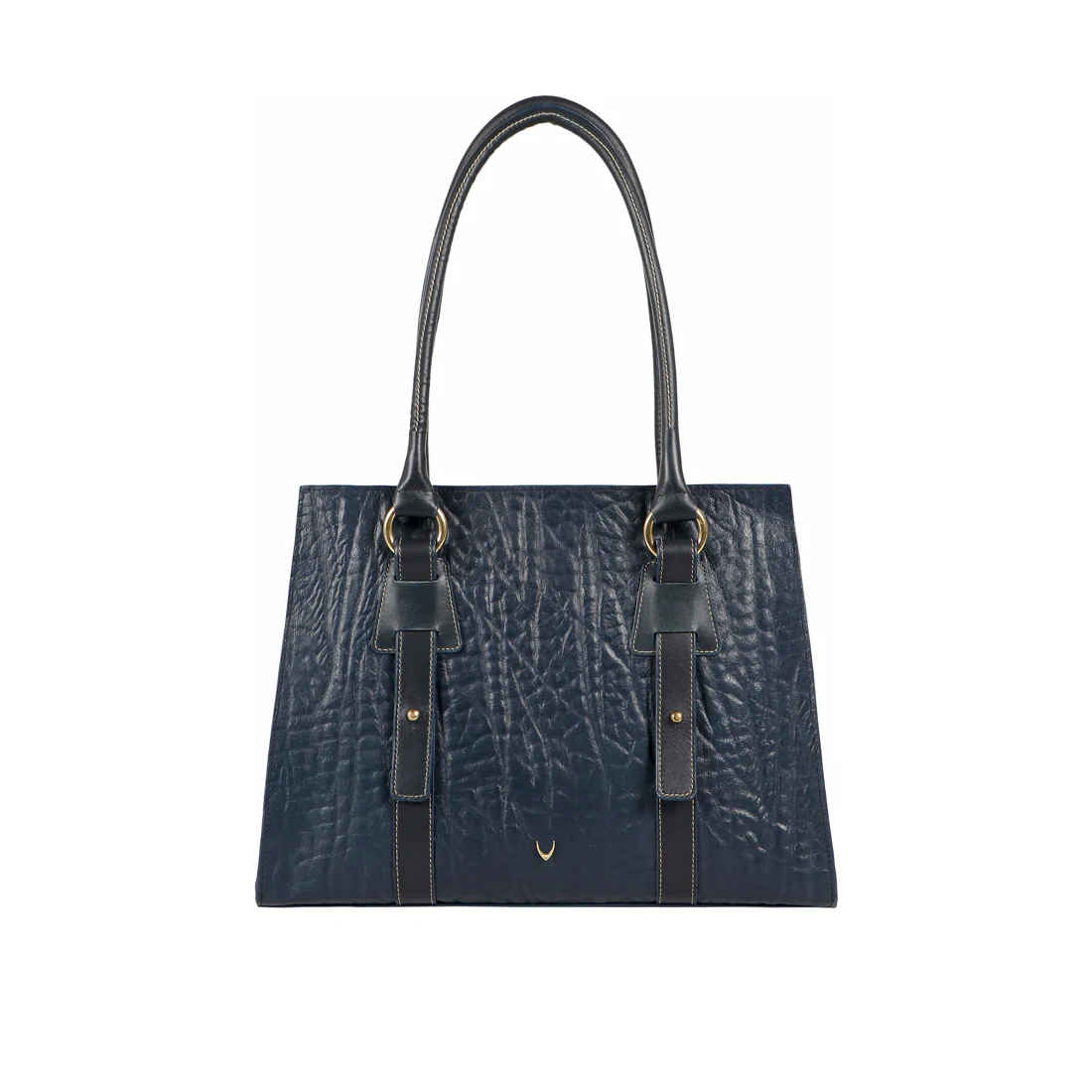 Samurai 02 Blue Leather Tote Bag