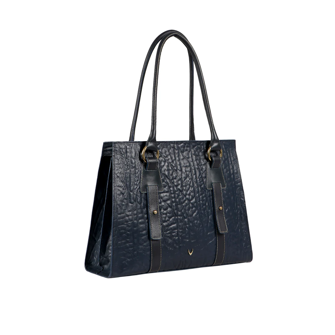 Samurai 02 Blue Leather Tote Bag - Image 2