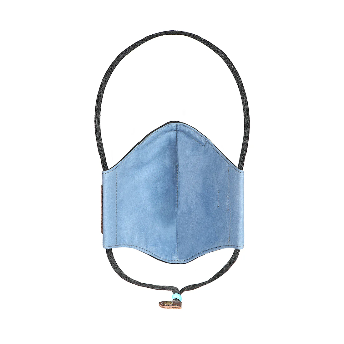 Samurai Black Leather Face Mask - Image 3