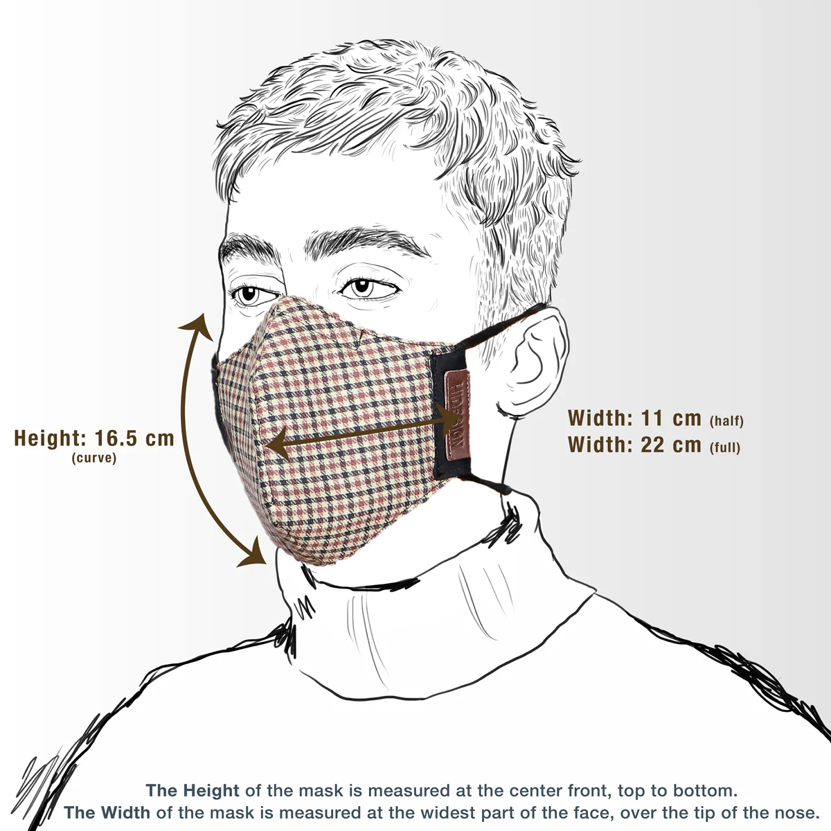 Samurai Black Leather Face Mask - Image 6